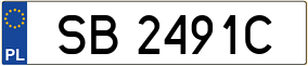 Trailer License Plate
